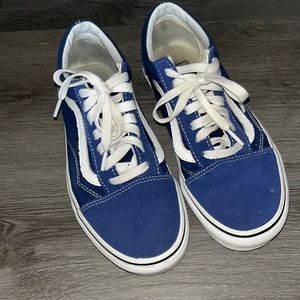 Vans Blue and White Women's Shoes